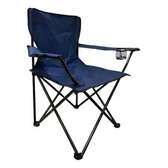 SUPERCENTER - Silla Plegable De Playa Camping Con Bolso De Porta Vasosazul