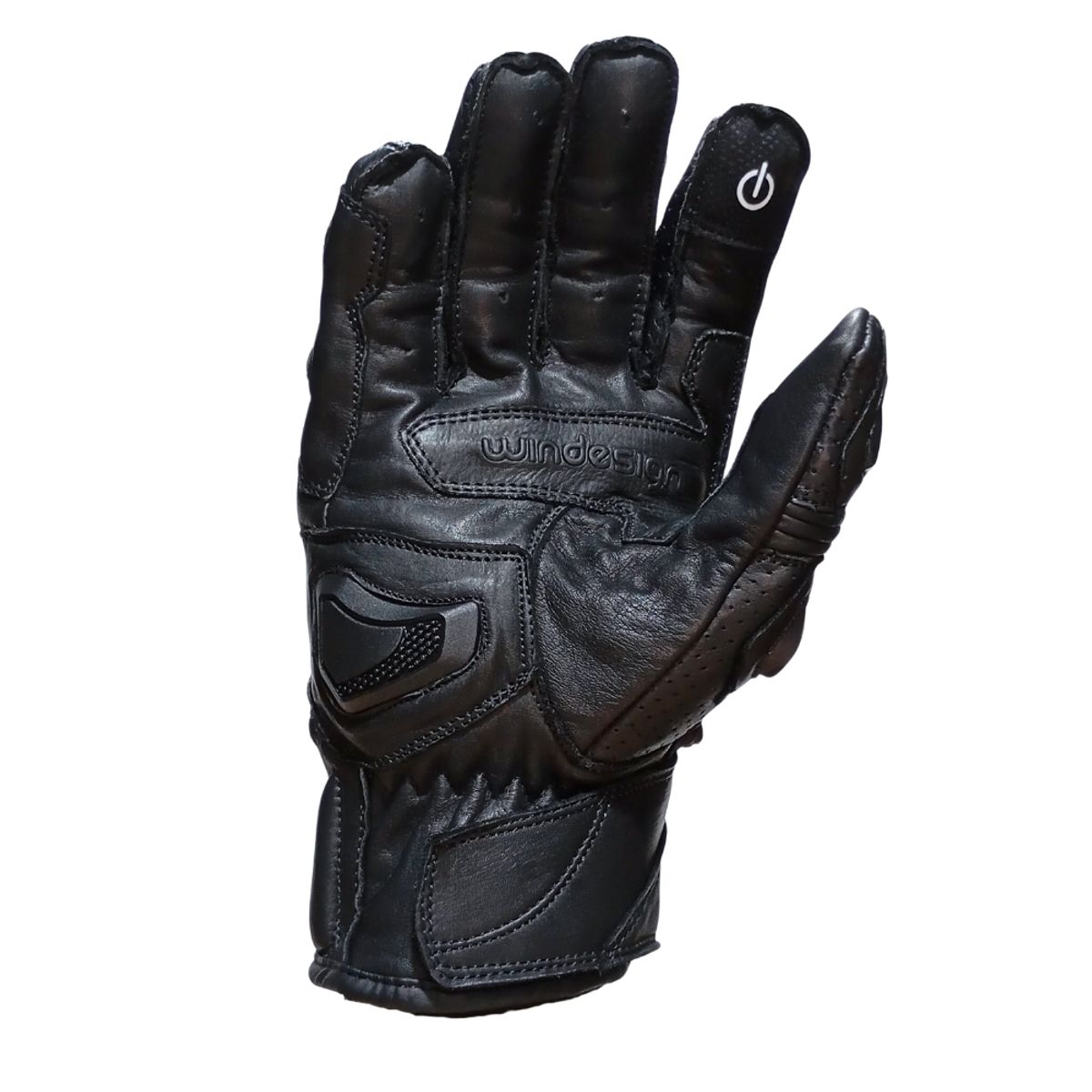 WINDESIGN - Guante moto cuero Windesign protección EN 13594
