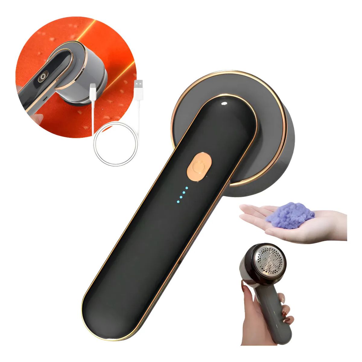 KUANGYE - Quita Pelusa Eléctrico Por Usb Recargable Para Tela sofás Abrigos Telas de Pelusa