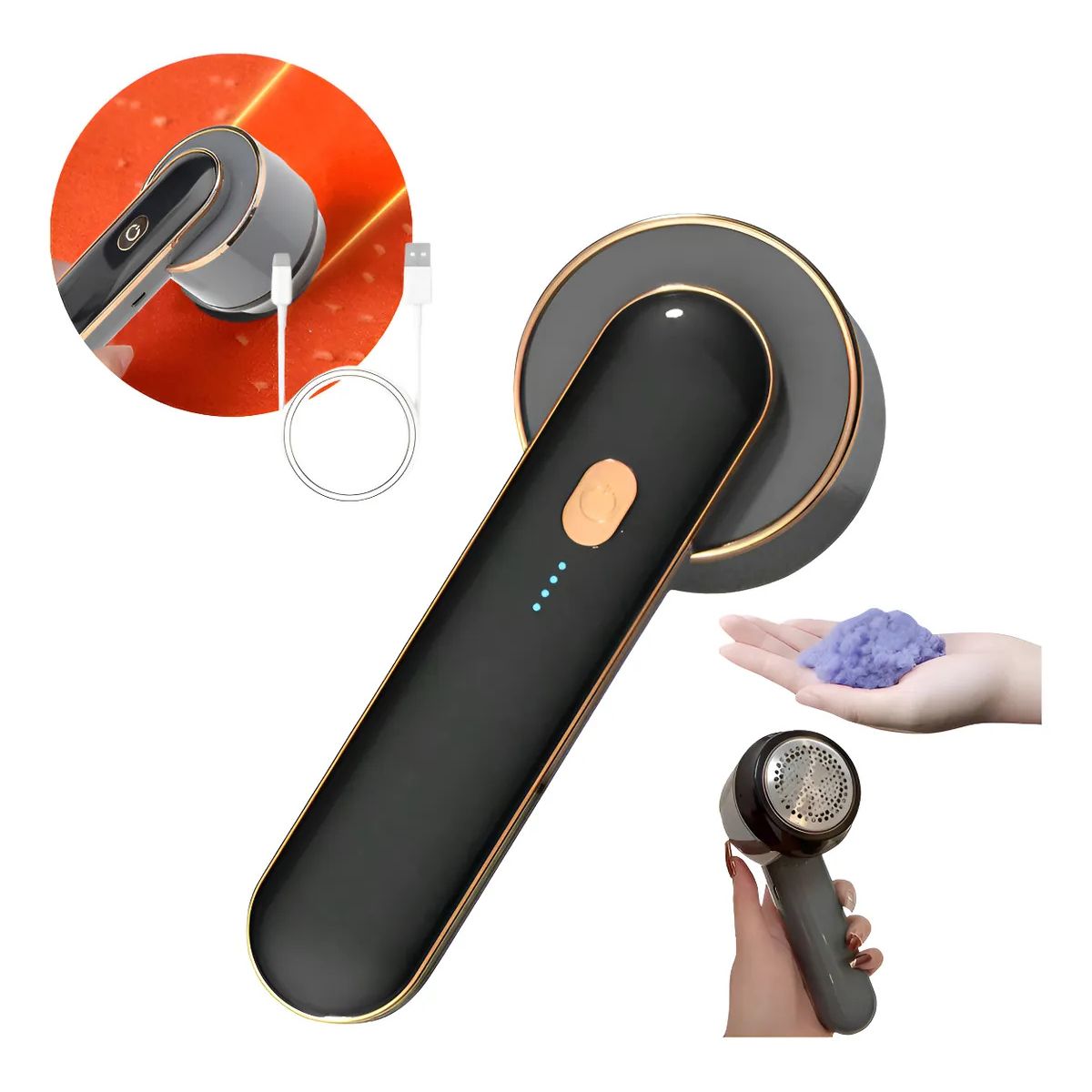 KUANGYE - Quita Pelusa Eléctrico Por Usb Recargable Para Tela sofás Abrigos Telas de Pelusa