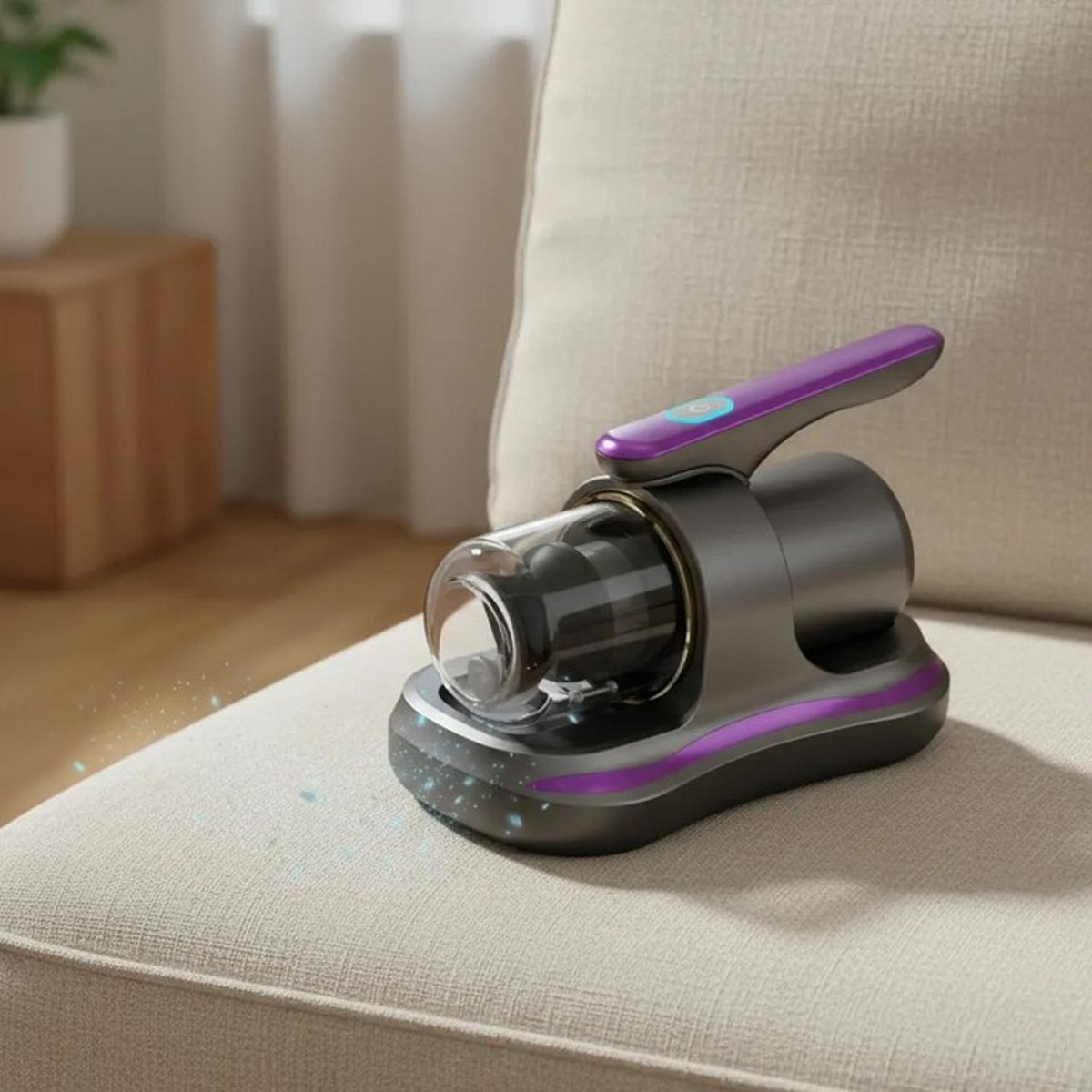 ARBUSTO REAL - Aspiradora Inalámbrica Uv Antiácaros Para Colchones Sofás