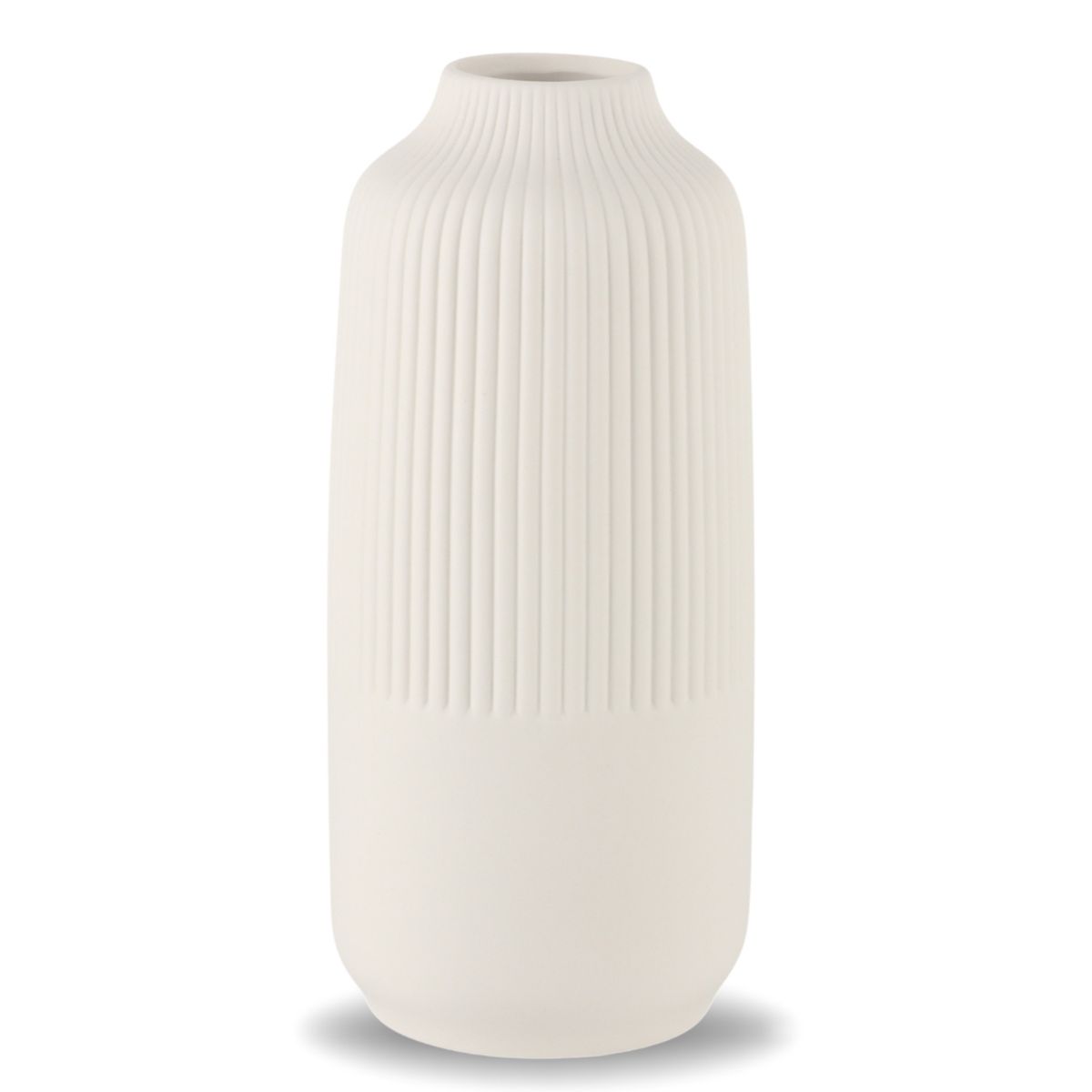 INSPIRACCI - Florero Cerámica Blanco 25cm