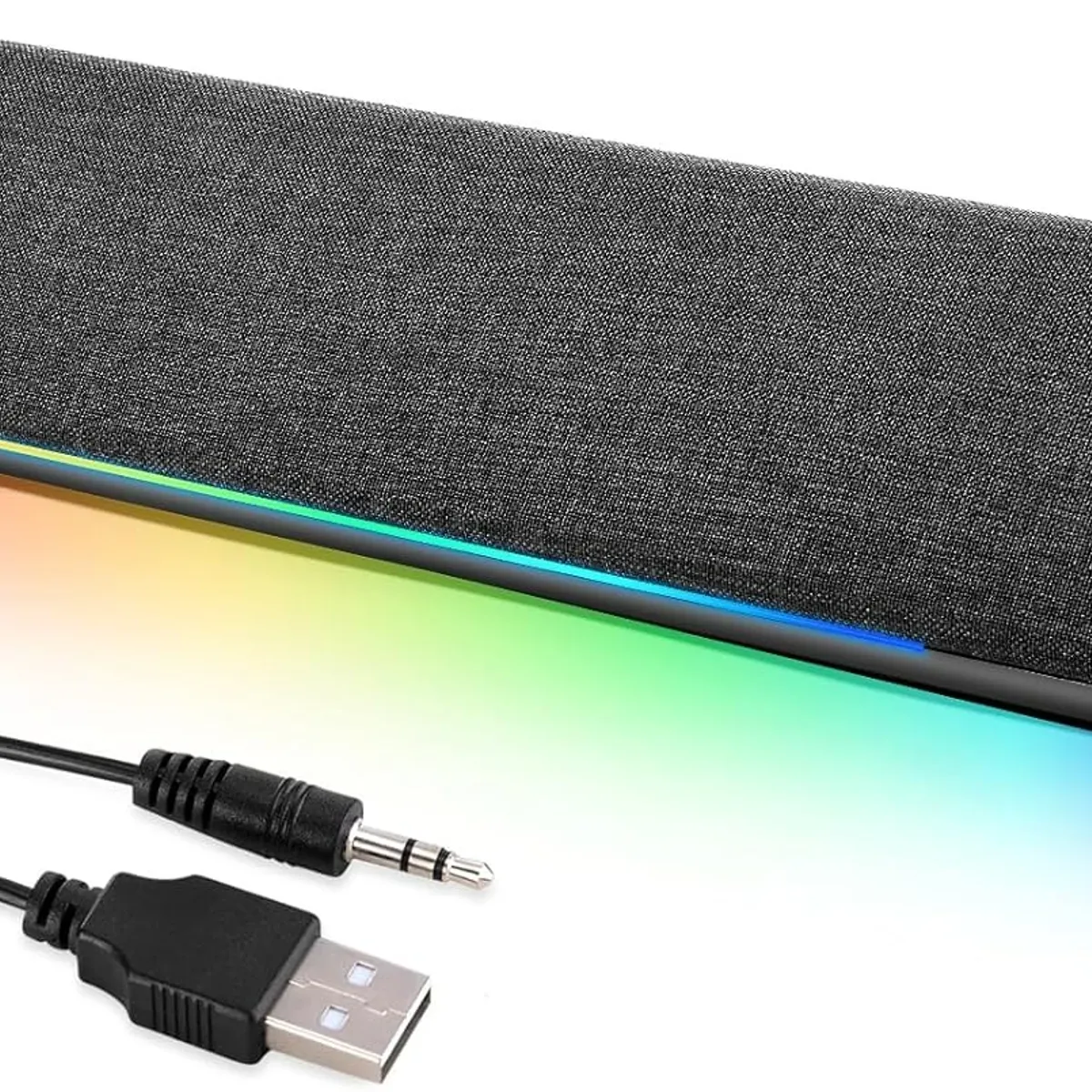 BLUEDREAMER - Soundbar Parlante Gamer PC TV RGB Inalámbricos Subwoofer USB
