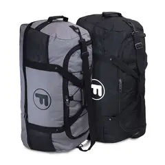 F - Pack 2 bolsos Goliat XL enrollable 130lts negro y gris