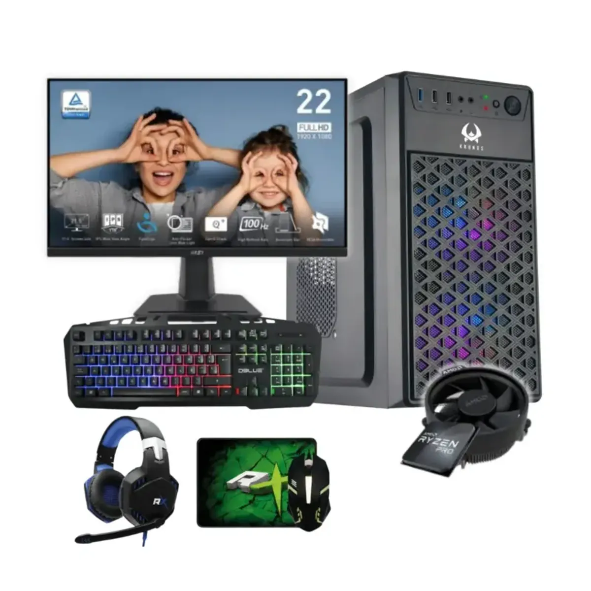 OEM - Pc Armada All in one PC Spartan Monitor 22″ y periféricos Ultra - 240GB