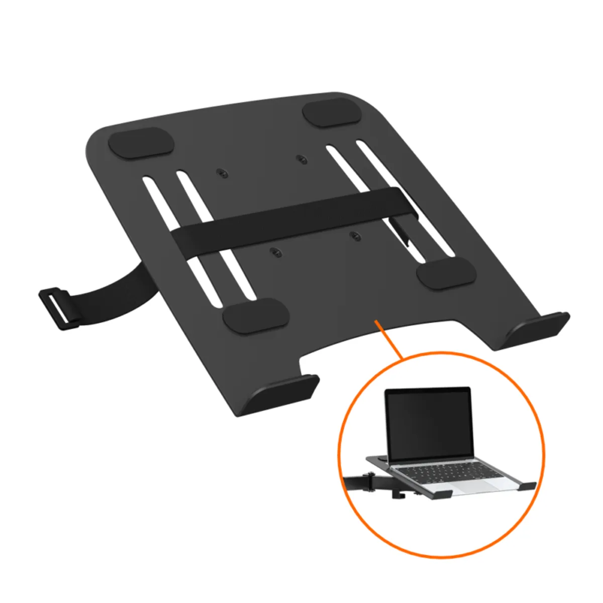 GENERICO - Bandeja de acero para notebook accesorio de soporte monitor