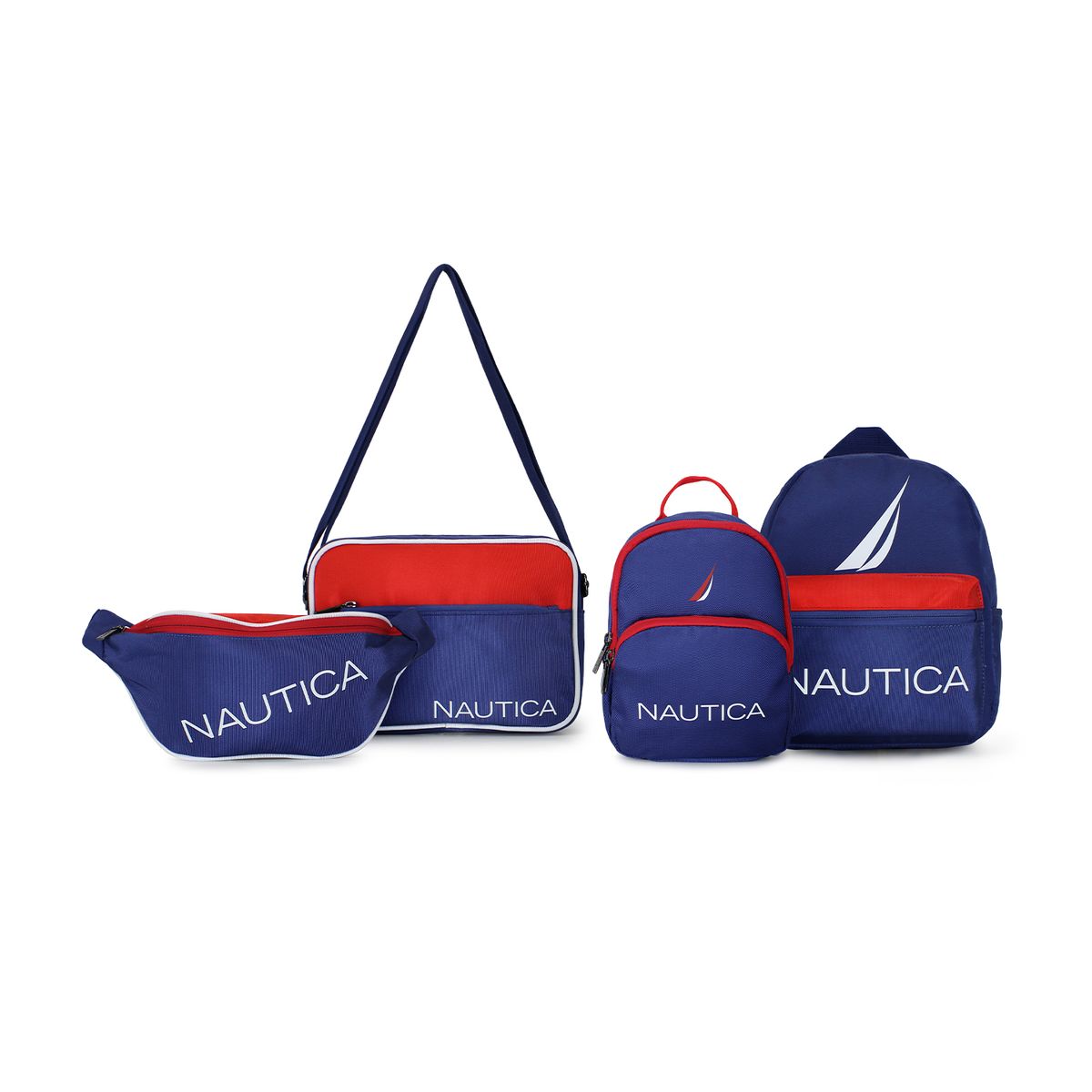 NAUTICA - Pack Nautica mochila Parvus y Orión + banano Kappa + bolso Perseo azul