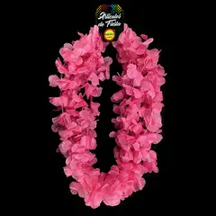 GENERICO - COLLAR FLOR LISO FUCSIA X6 UNI