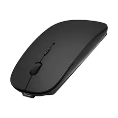 GENERICO - Mouse Inalámbrico Bluetooth Recargable Negro
