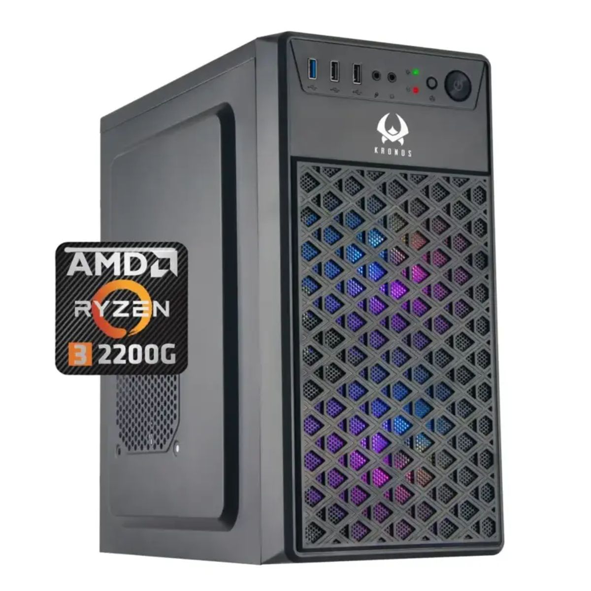 OEM - Pc Gamer Spartan: Rz 3 2200g Pro, Vega 8, SSD Sata, RAM 16 GB, Wifi - 240GB