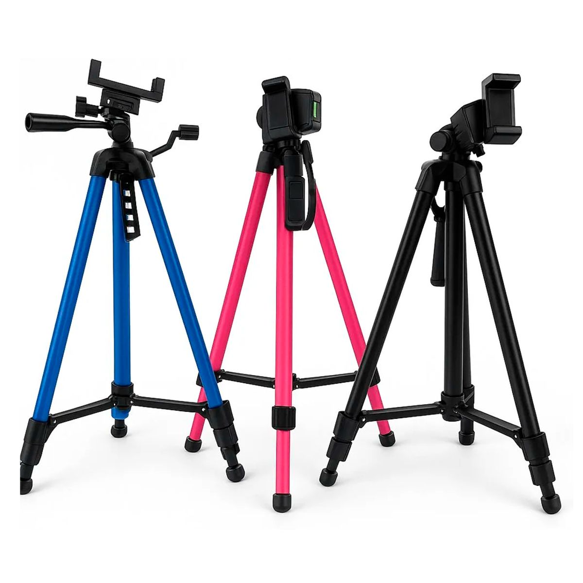 GENERICO - Trípode Para Cámara Telefono Con Control Bluetooth 140cm Azul