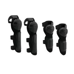 GENERICO - Set Rodilleras Y Coderas Para Niños Alta Protección Color Negro