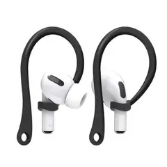 GENERICO - Gancho Anti Perdida Silicona Para AirPods Negro
