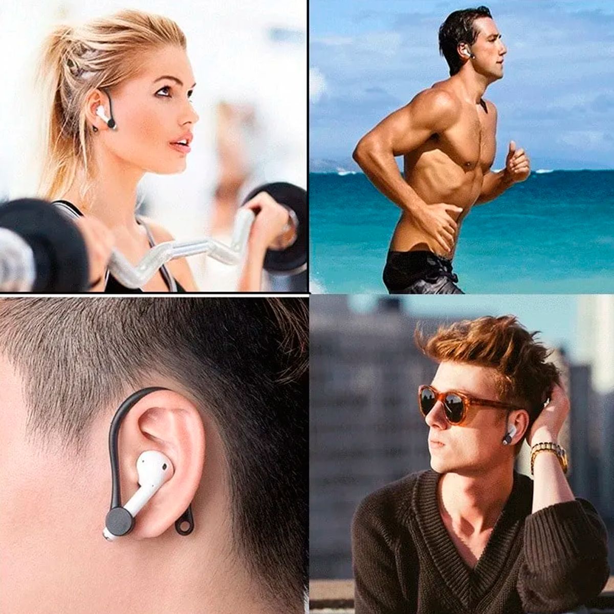 GENERICO - Porta Audífonos Bluetooth Anticaída Sujeta Auri Para Airpods