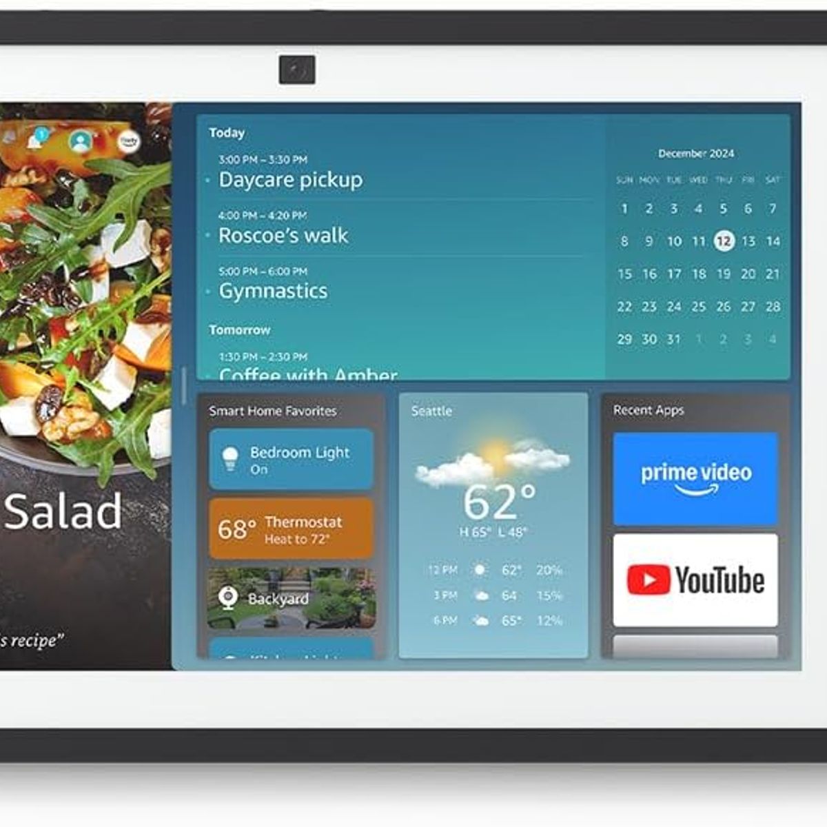 AMAZON - Echo Show 15 FHD 15.6" con Fire TV y Alexa - Negro