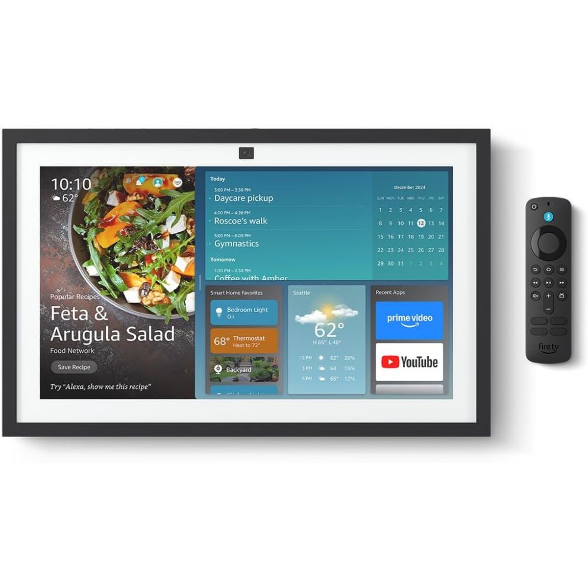 AMAZON - Echo Show 15 FHD 15.6" con Fire TV y Alexa - Negro