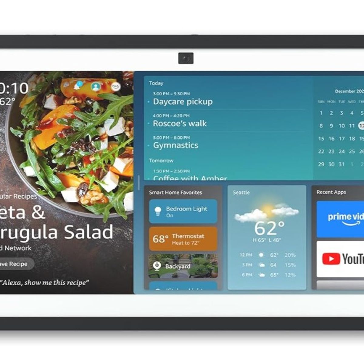 AMAZON - Echo Show 15 FHD 15.6" con Fire TV y Alexa - Negro