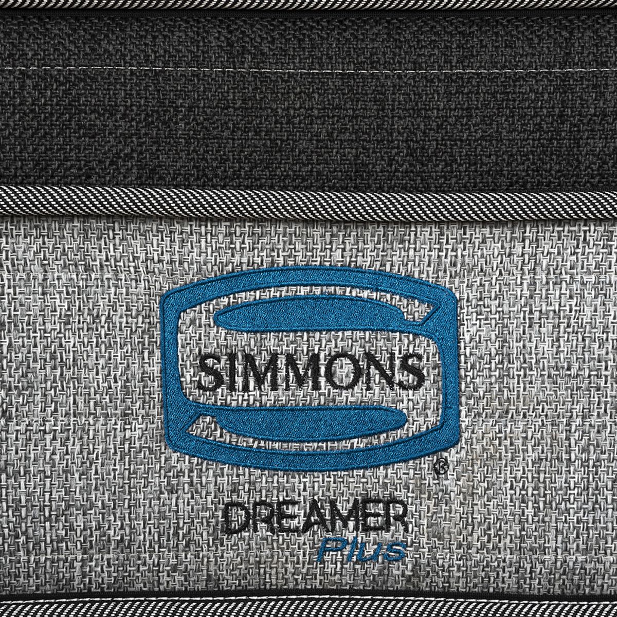 SIMMONS - Cama Europea Dreamer Plus 2 Plazas respaldo Urban Marengo