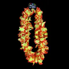 GENERICO - COLLAR FLOR NARANJOAMARILLO X6 UNI