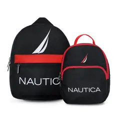 NAUTICA - Pack 2 mochilas Parvus y Orión negra