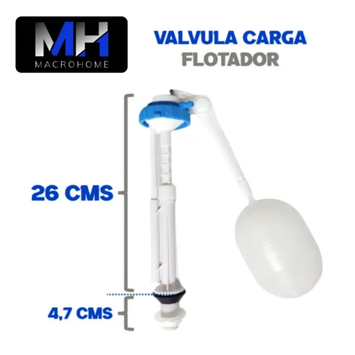 TAUMM - Valvula Carga Wc Admision Estanque 1516 Con Flotador Taumm