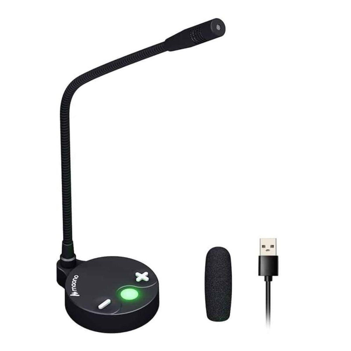 MAONO - Micrófono de sobremesa MAONO AU-GM10 USB Flexible