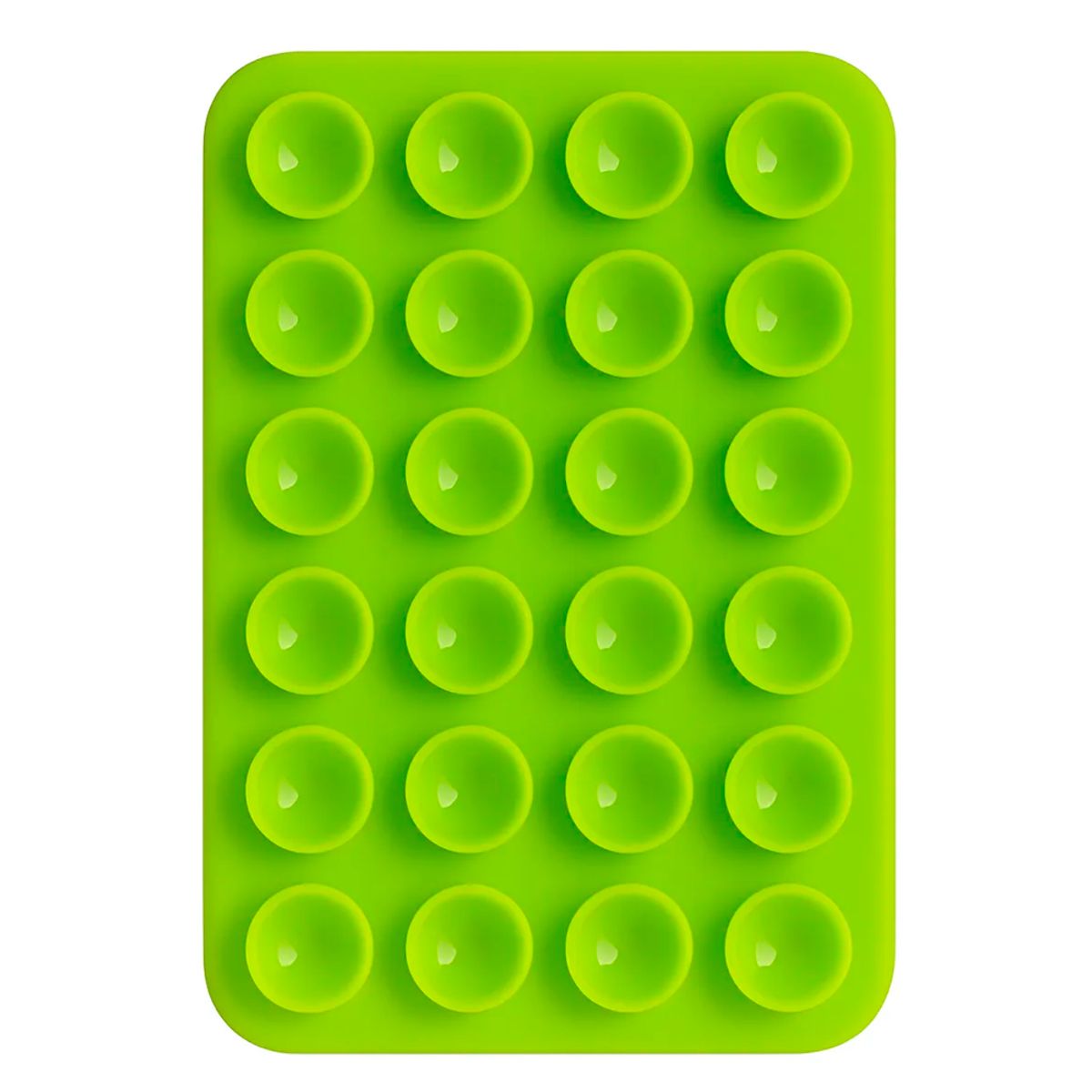 GENERICO - Soporte De Silicona Ventosa Adhesivo Para Carcasa Celular Verde