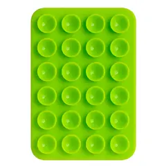 GENERICO - Soporte De Silicona Ventosa Adhesivo Para Carcasa Celular Verde
