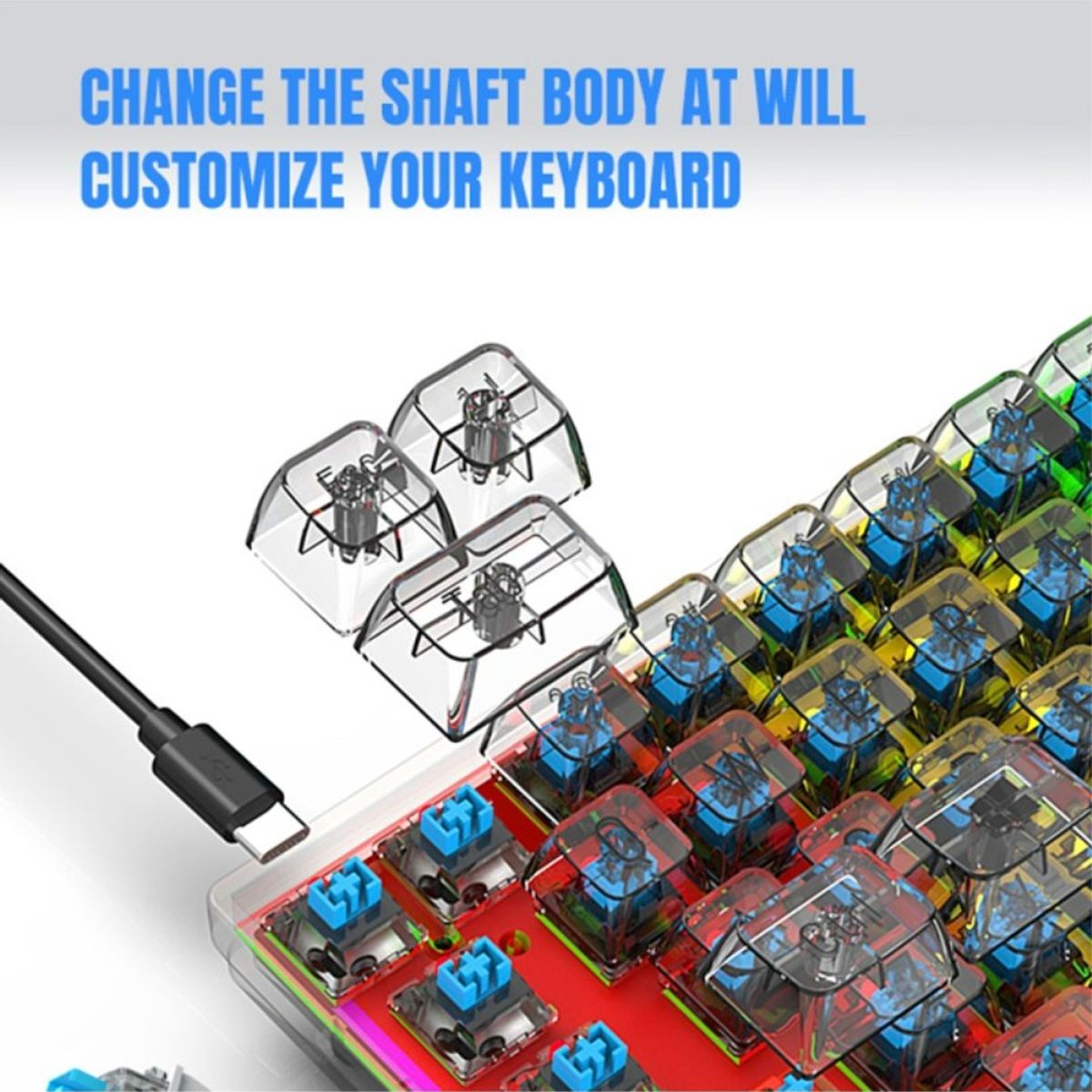 BLUEDREAMER - Teclado Mecánico Inalámbrico