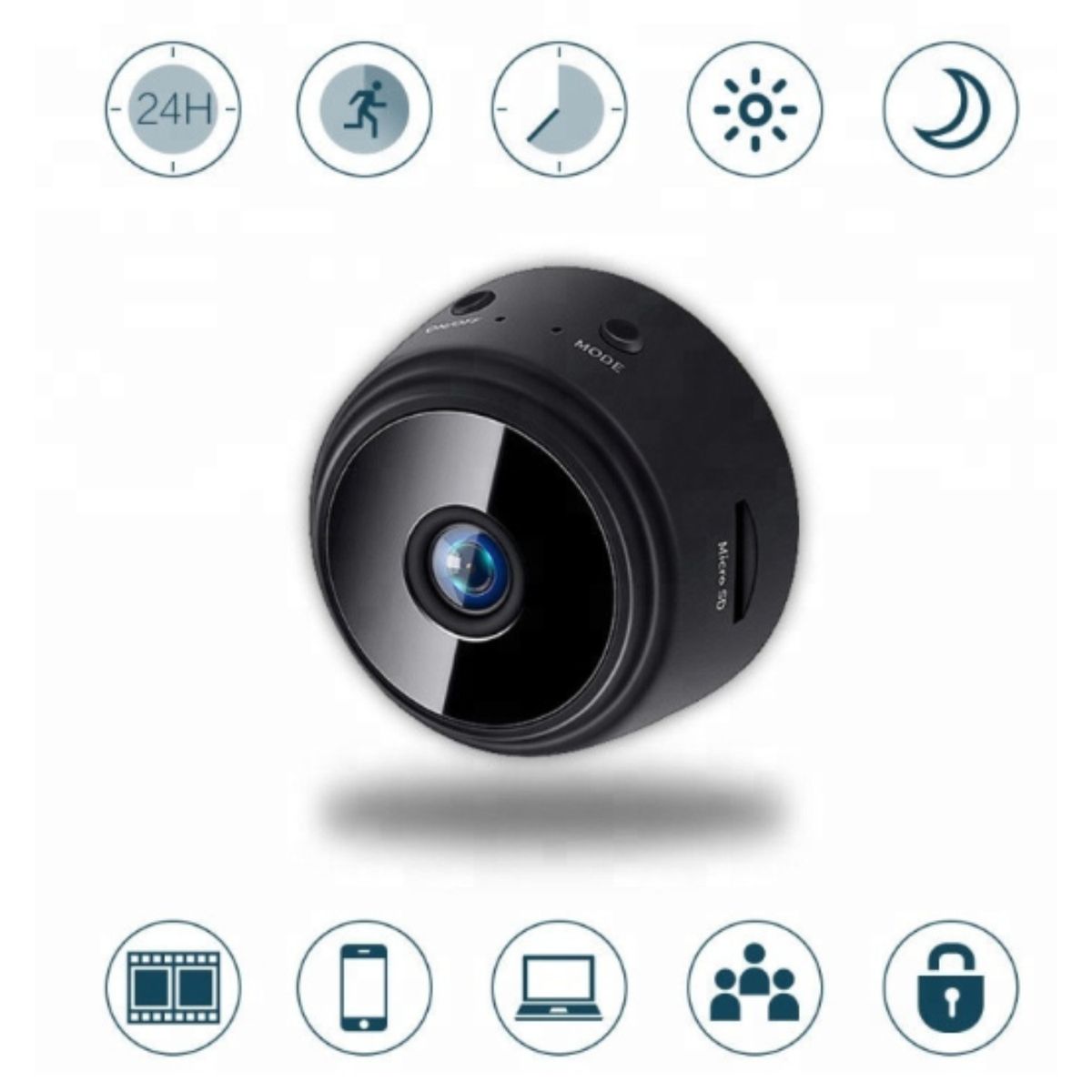 GENERICO - Mini Cámara Espía Wi-fi Hd Modelo A9 - Cámara Ip Inalámbrica