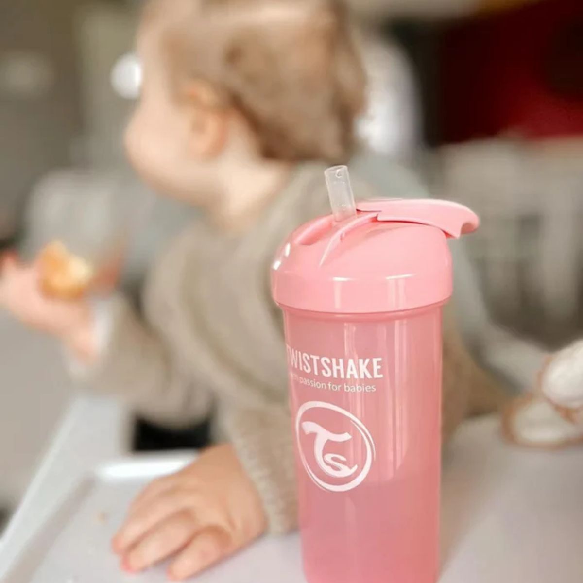 TWISTSHAKE - Vaso con bombilla Twistshake Straw Cup 360ml