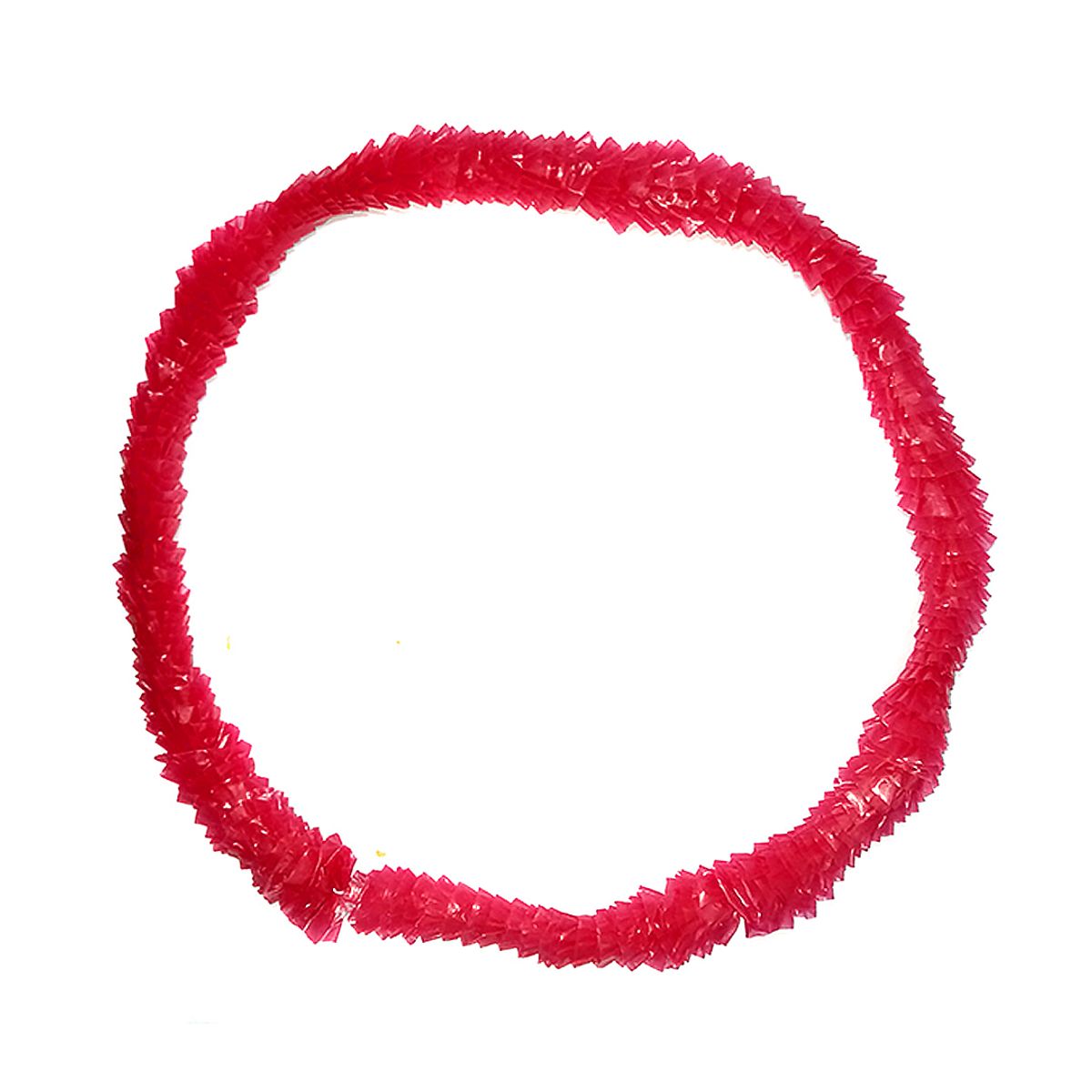 GENERICO - COLLAR HAWAI PLASTICO ROJO X12 UNI