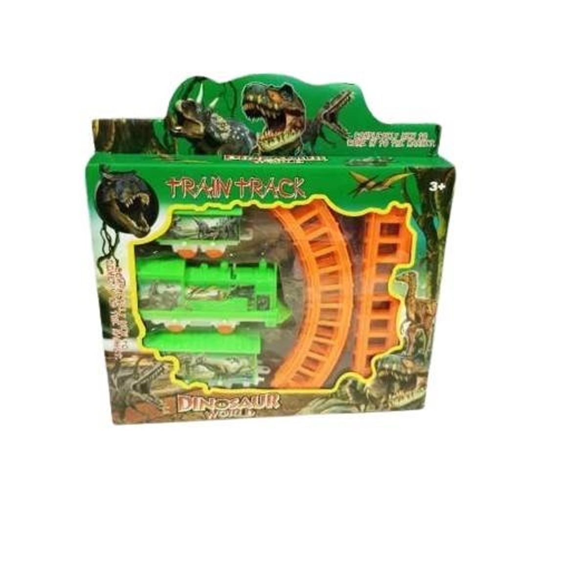 GENERICO - Caja juguete dinosaurio tren 25cm  tamaño de la caja  para niños