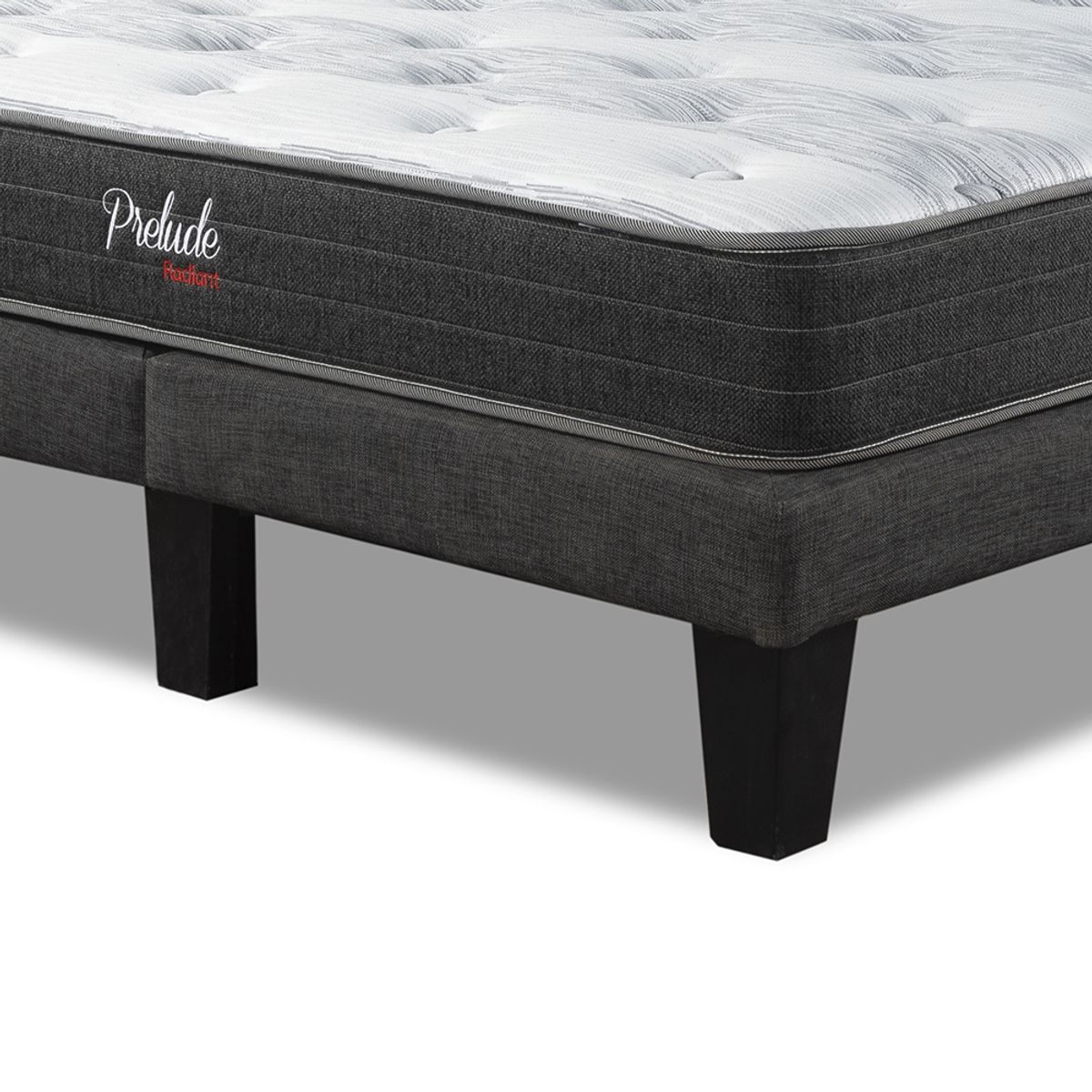 PRELUDE - Cama Europea Prelude Radiant Respaldo Praga Plata