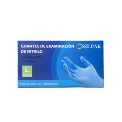 GENERICO - Guantes de Nitrilo Azul L 100Un