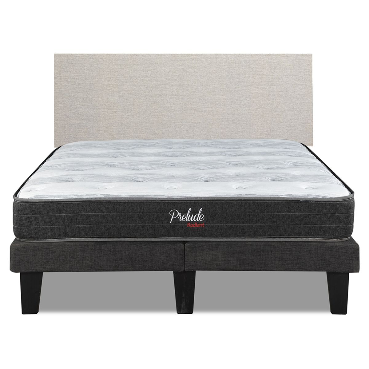 PRELUDE - Cama Europea Prelude Radiant Respaldo Praga Arena
