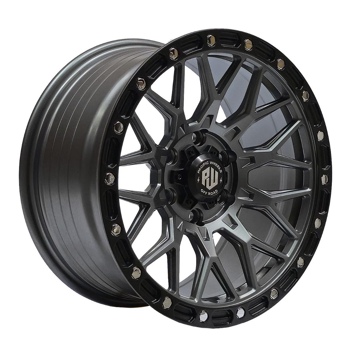 GENERICO - Set 4 Llantas 17x8,5 6X139 Et20 WOLF MS-LMB-CR