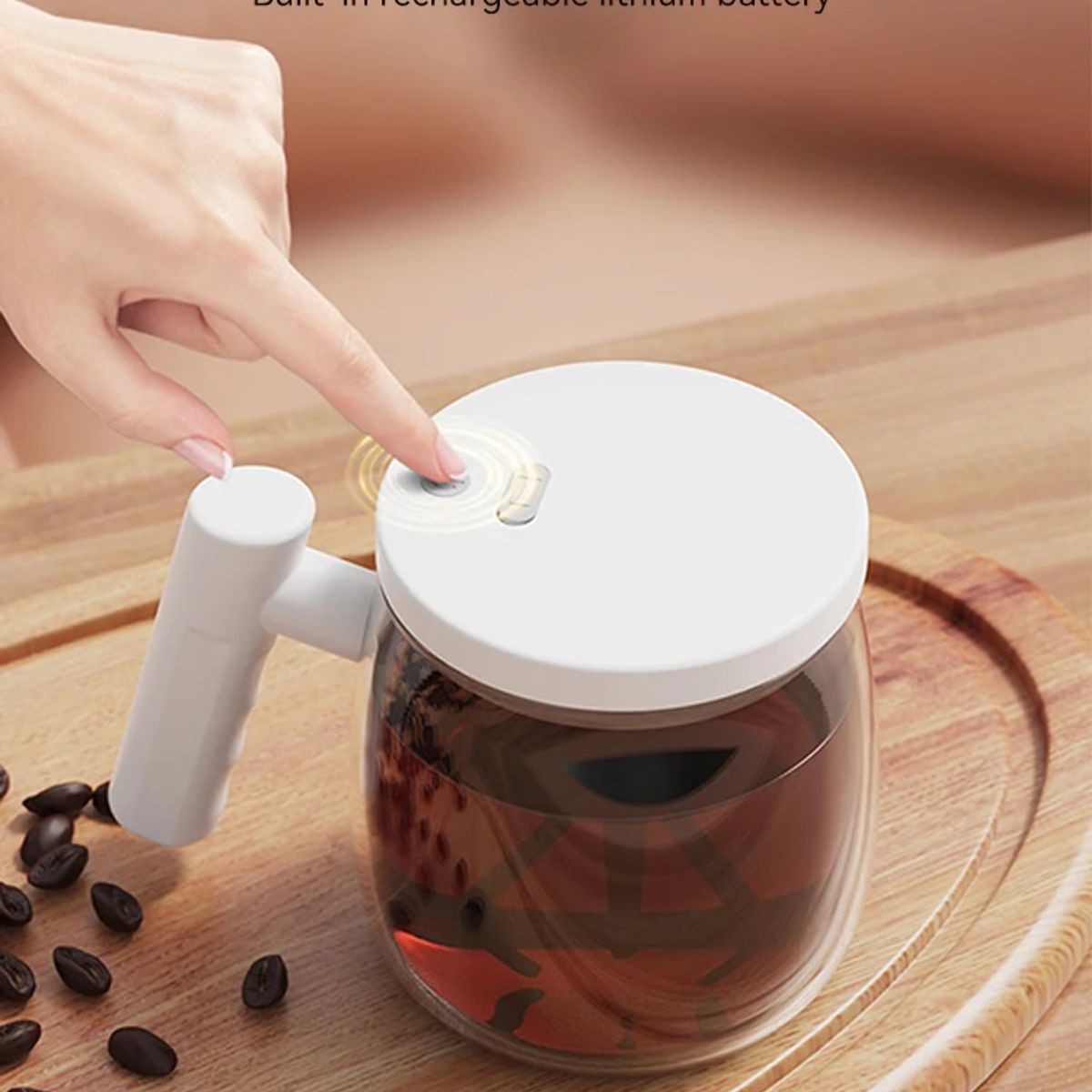 GENERICO - Taza Mesclador Batidora Vaso Automatico Cafe