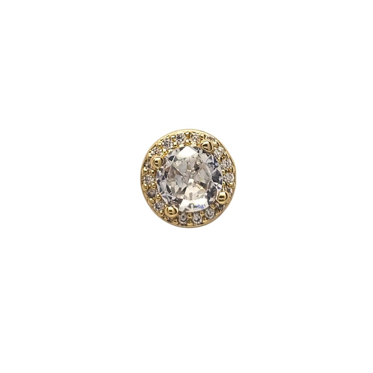 JOYAS LANDEROS - Collar + Aros con Circones Enchapada en oro de 18k