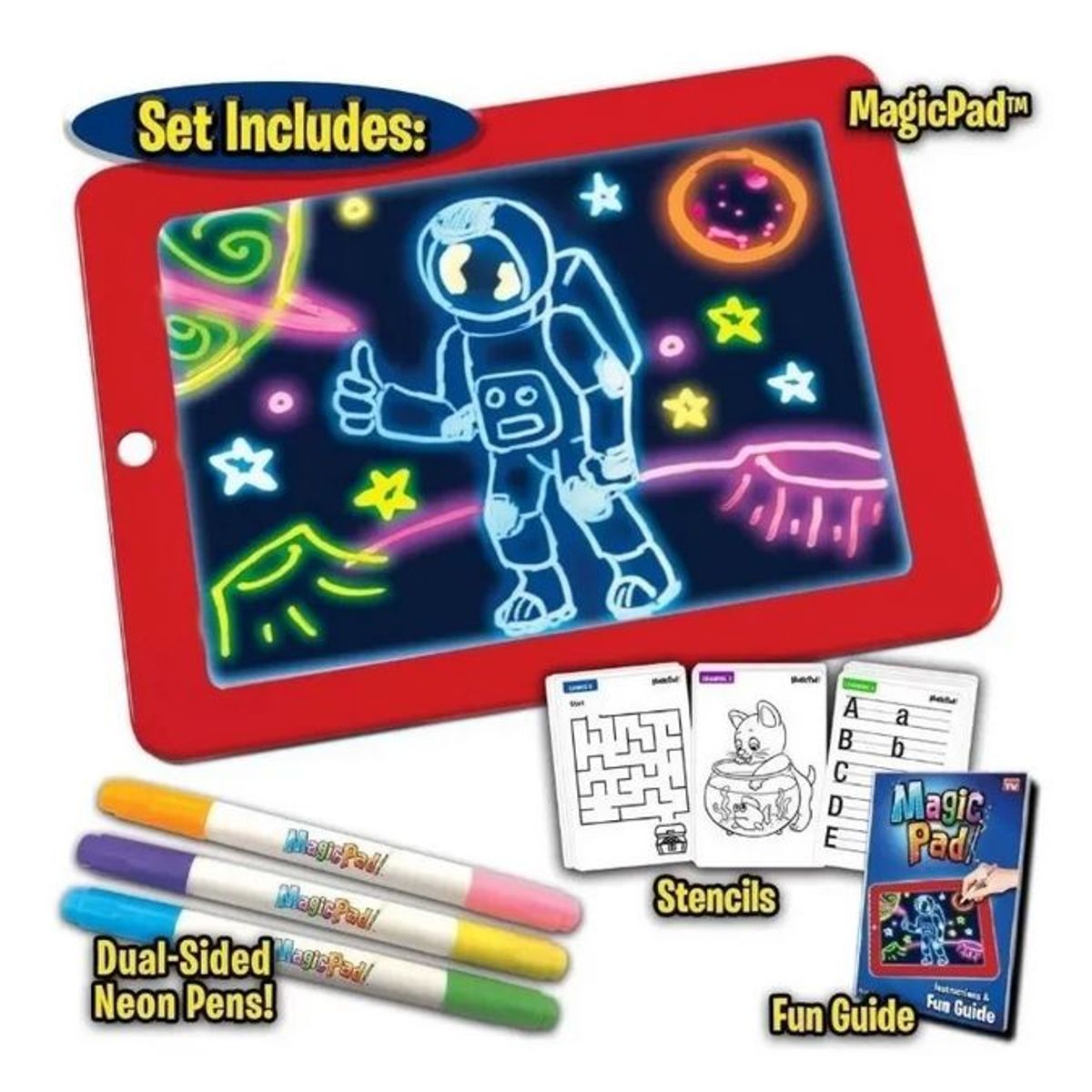 GENERICO - Pizarra Magica Deluxe Pizarra De Colores Pizarra Led