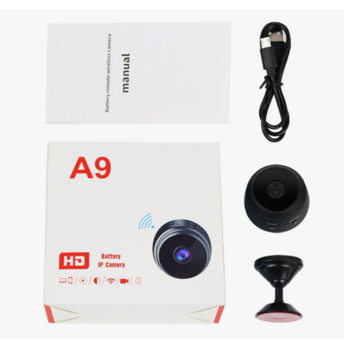 GENERICO - Mini Cámara Espía Wi-fi Hd Modelo A9 - Cámara Ip Inalámbrica