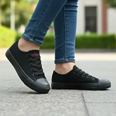 POZATINI - ZAPATILLA LONA MUJER FULL NEGRO