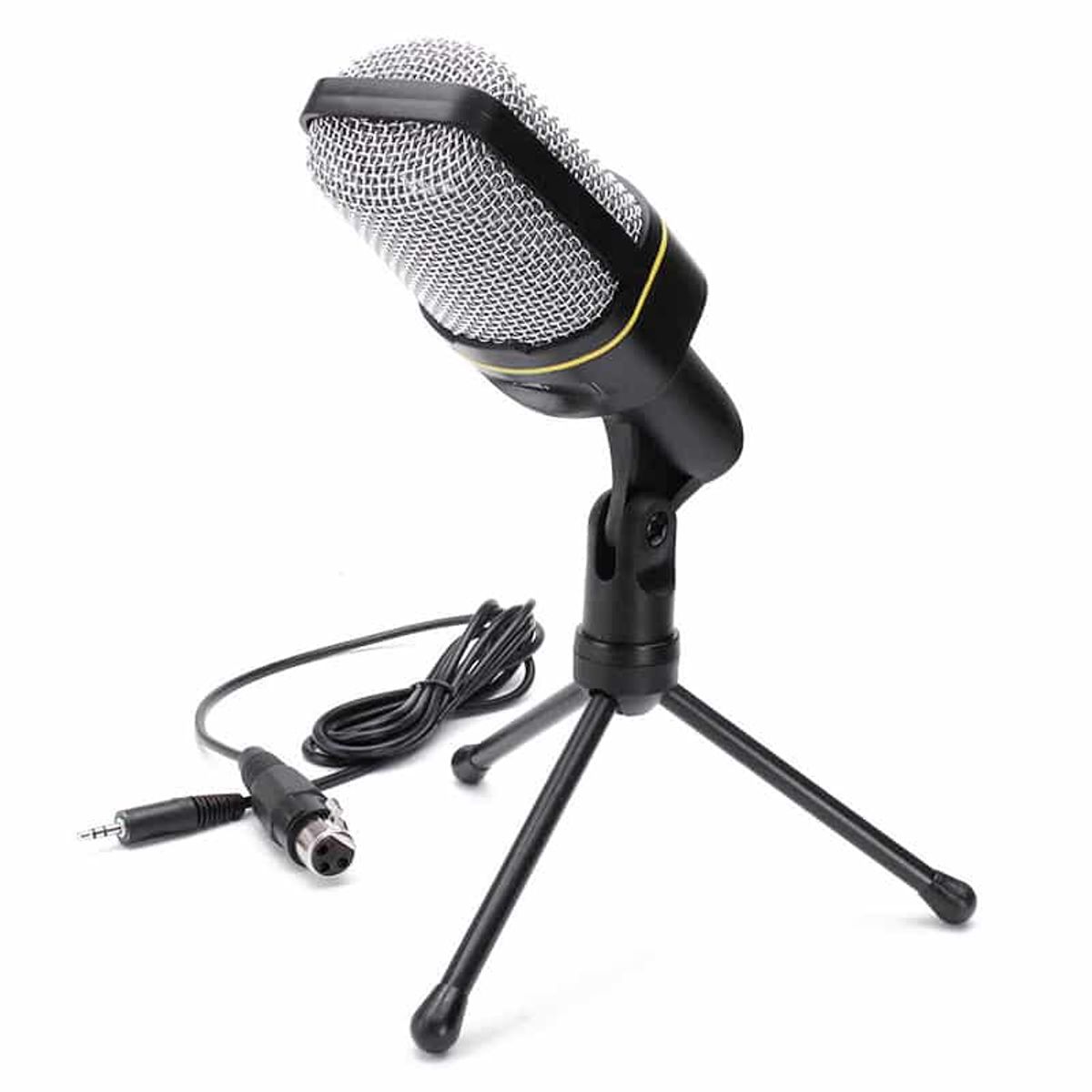 ANDOWL - Micrófono Condensador Andowl de Estudio con tripode plug 35mm