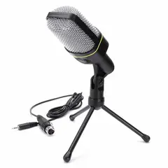 ANDOWL - Micrófono Condensador de Estudio con tripode plug 35mm