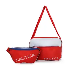 NAUTICA - Pack banano Kappa + bolso Perseo rojo