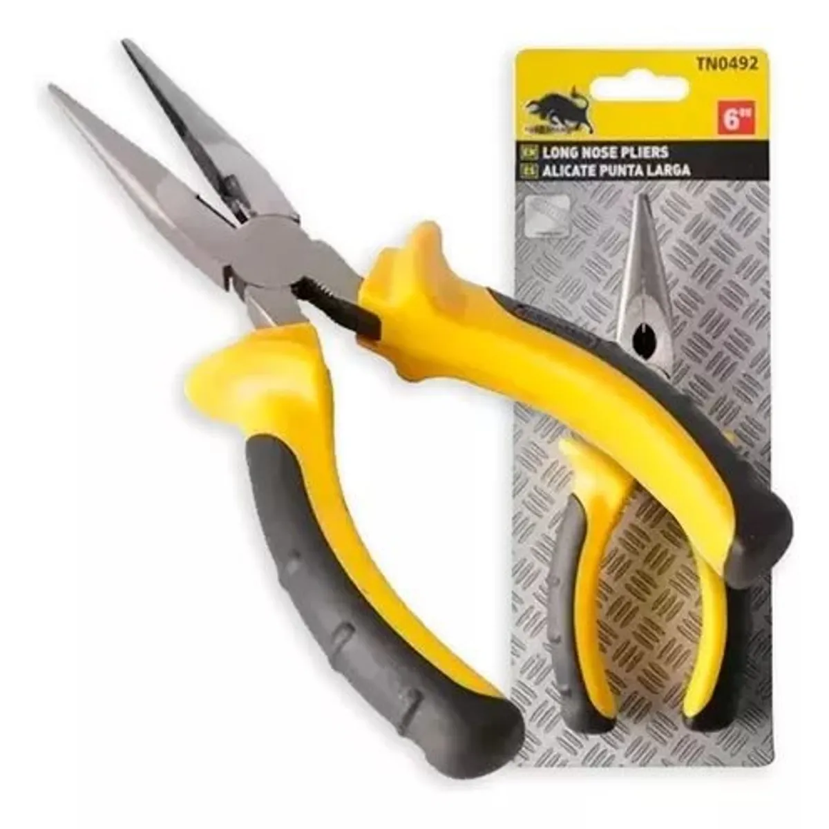 GENERICO - Alicate Punta Larga 6 Pulgadas Corta Dobla Presiona