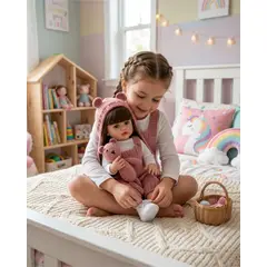 GENERICO - Muñeca Reborn Realista 55 cm 100% Silicona Suave + Accesorios