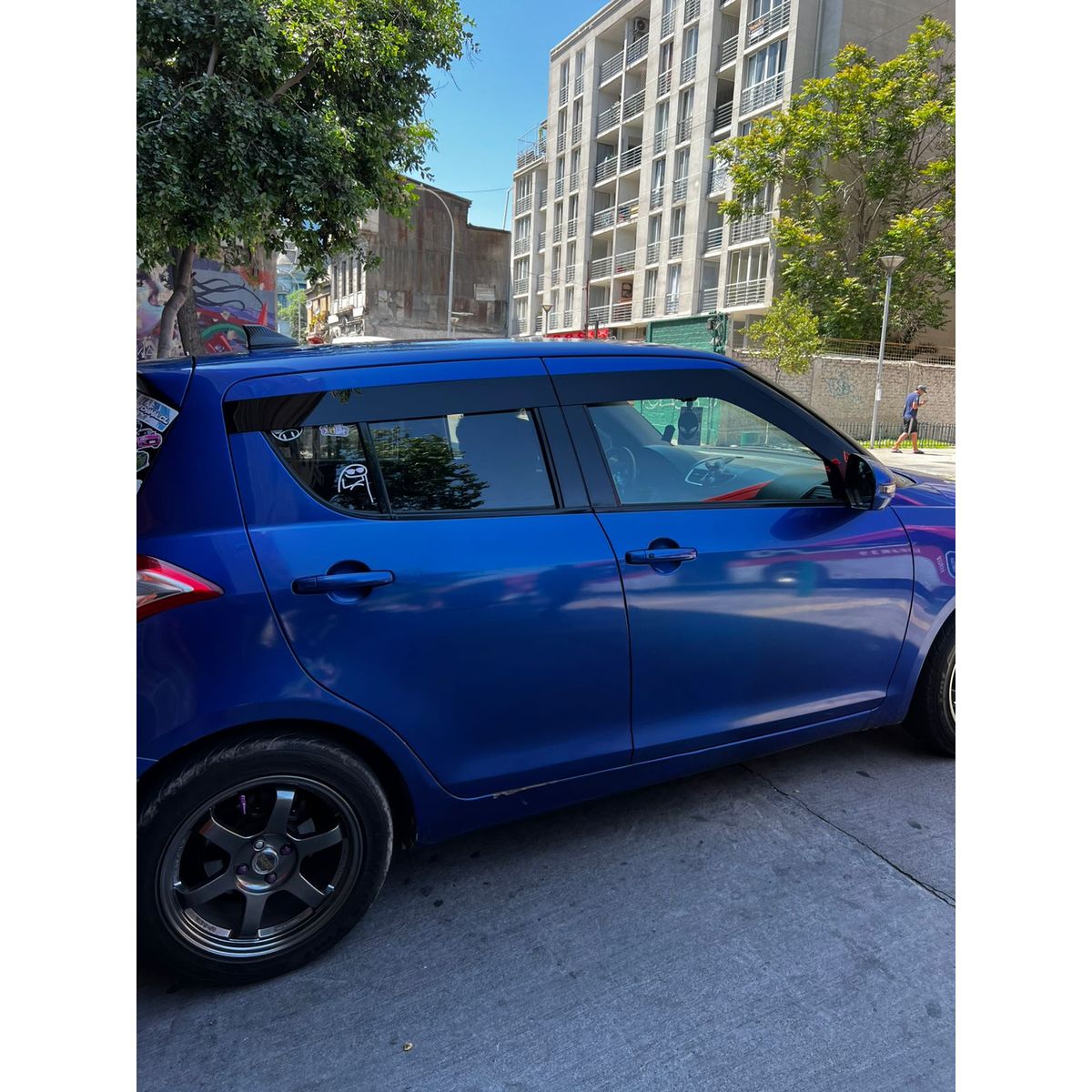 GENERICO - Bota Aguas de Acrílico 2mm plano Negro Brillante a Medida para auto Suzuki Swift 2011 a 2017