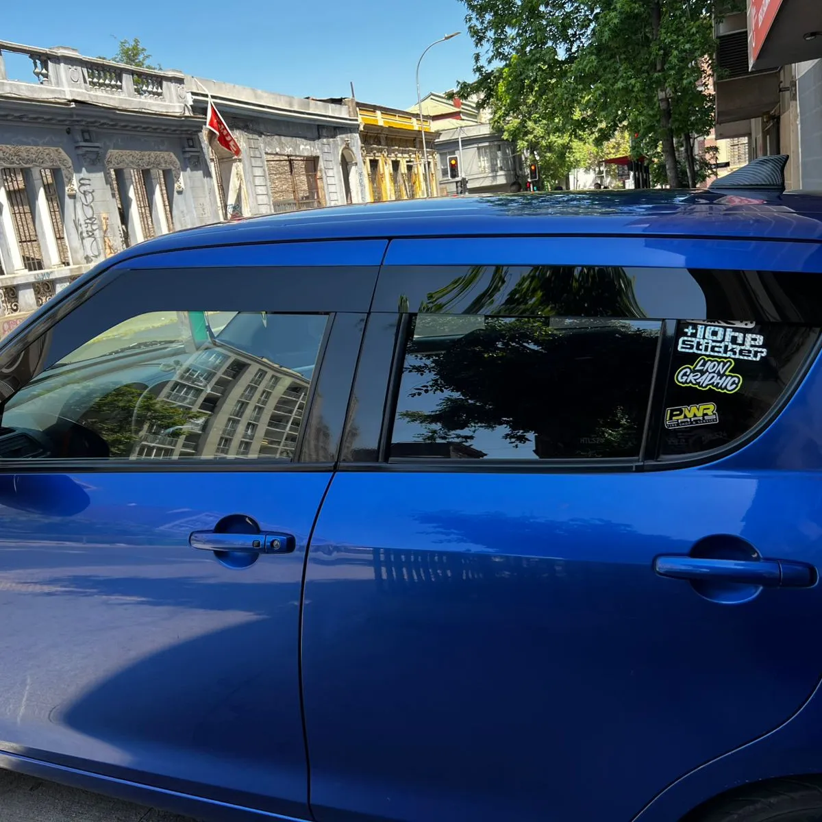 GENERICO - Bota Aguas de Acrílico 2mm plano Negro Brillante a Medida para auto Suzuki Swift 2011 a 2017