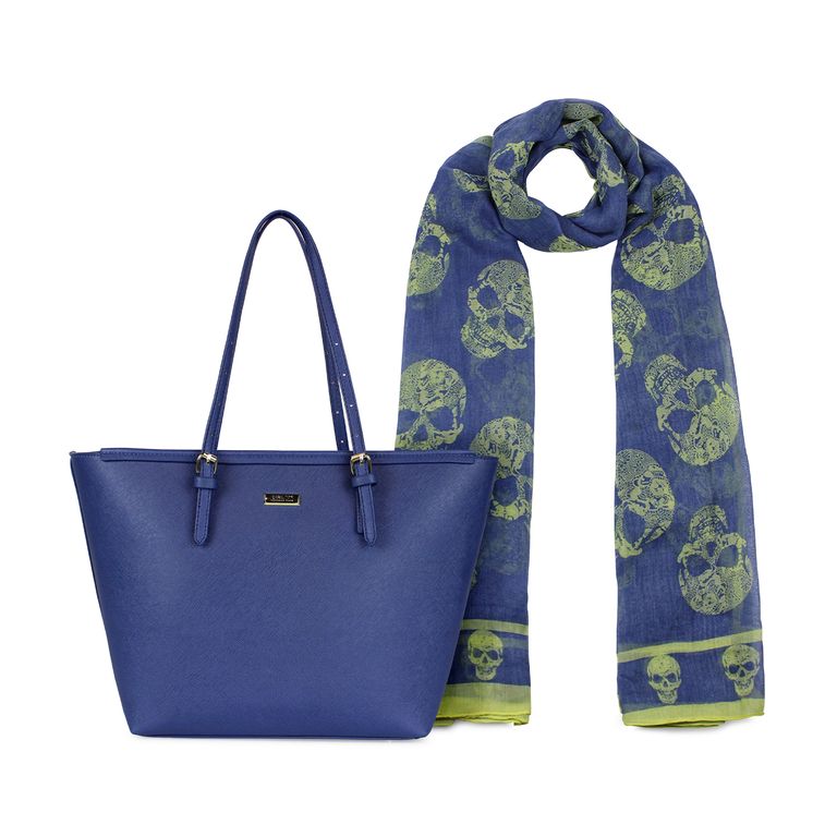 Pack Cartera Tempo + Panuelo Oni azul Azul TALLA UNICA